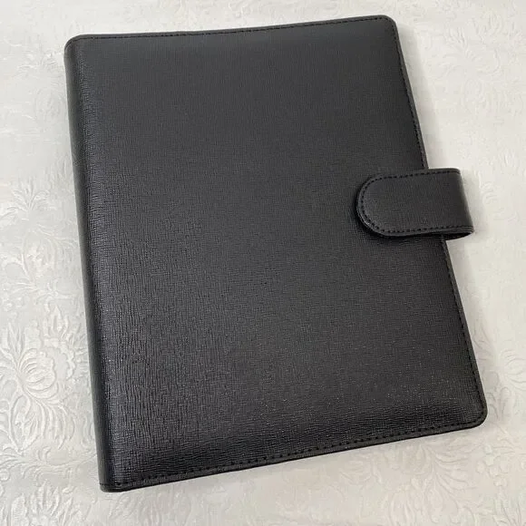 Cloth and Paper Foundations Black Leather Planner - Picture 3 of 16